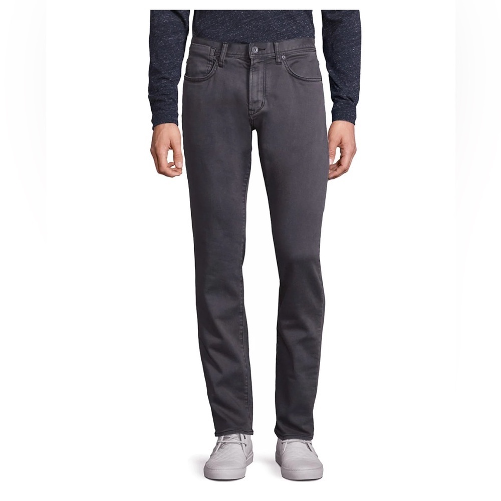 John Varvatos Bowery Slim Straight Jean in Shark Gray Size 31
